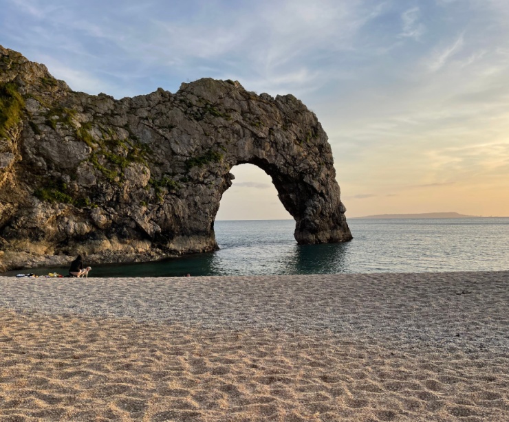 Durdle Door beach in Dorset.